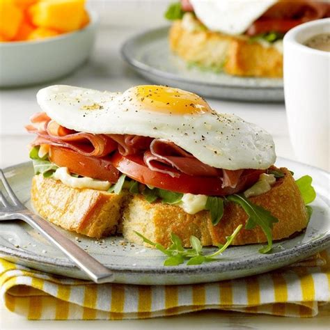 Open Faced Prosciutto And Egg Sandwich Recipe How To Make It