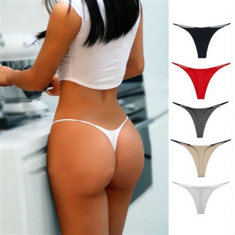 Buy Womens Sexy Panties Knickers Low Rise Briefs G String Thong Lingerie Underwear Online At