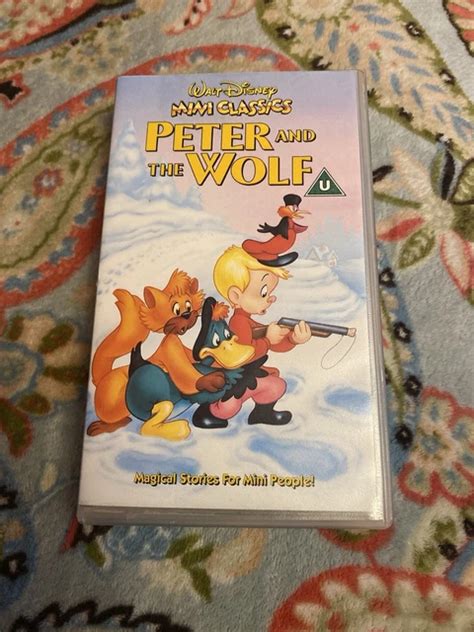 PETER AND THE Wolf VHS Video Walt Disney Mini Classics VGC Fully Tested