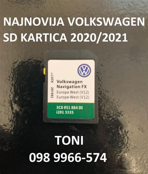 Rns315 V12 Istocna Europa Vw Skoda Navigacijska Sd Kartica Rns 310
