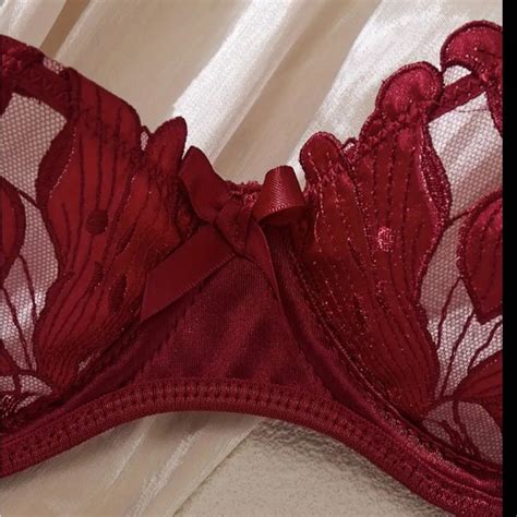 Blue Thread Intimates Sleepwear Elegant Red Lace Lingerie Set Poshmark