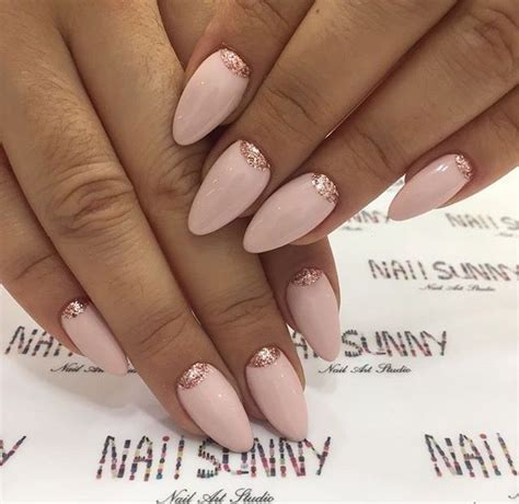 Nude Glitter Nails Will Try This For Sure Gelnagels Nagels