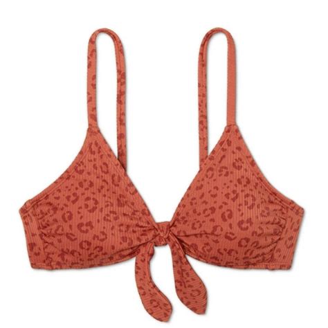 Xhilaration Swim Nwt Xhilaration Triangle Bikini Top Large Brown Poshmark