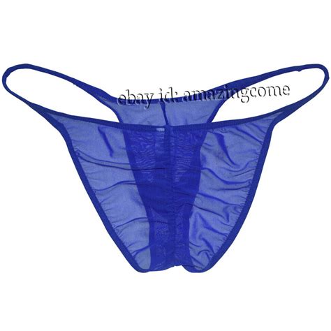 Men Hips Bikini Briefs Underwear Mesh Stretchy Micro Bikini Cheeky Boxer Brief EBay