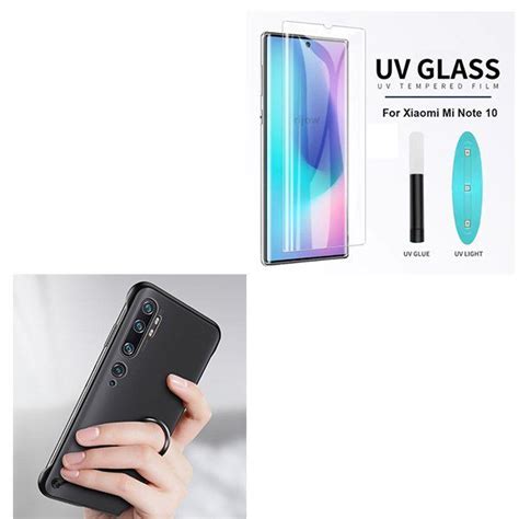 Kit Película Vidro Nano Curved Uv Capa Naked Bumper Suporte Magnético Carro Xiaomi Mi Note