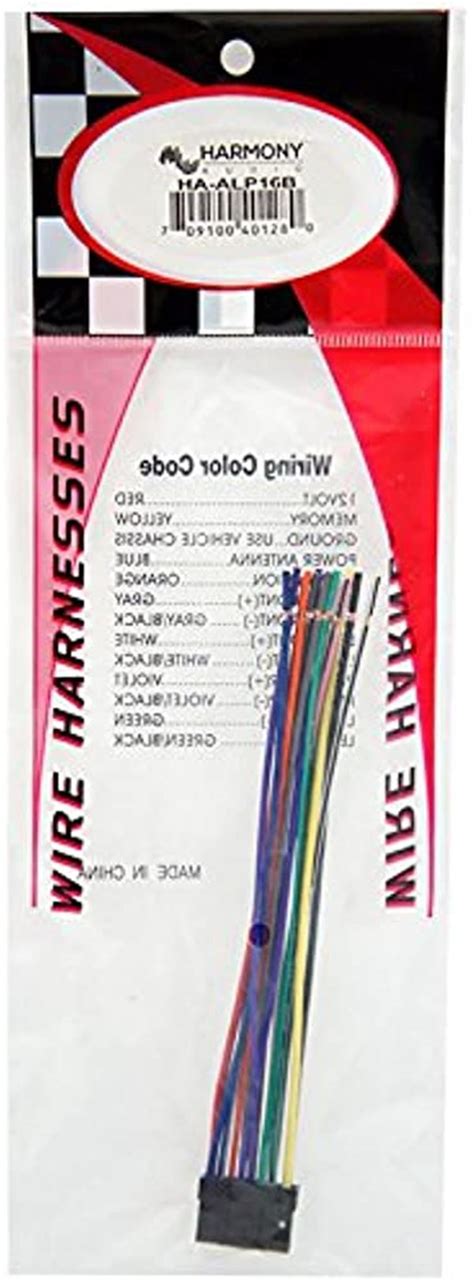 Alpine Cde-102 Wiring Harness