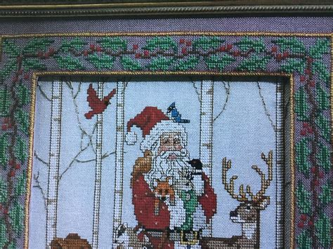 FOREST SANTA Cross Stitch Pattern Only Etsy