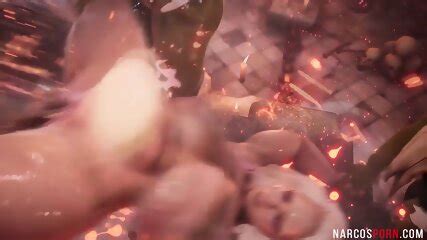 D Brunette MILF Riding Huge Massive Cock