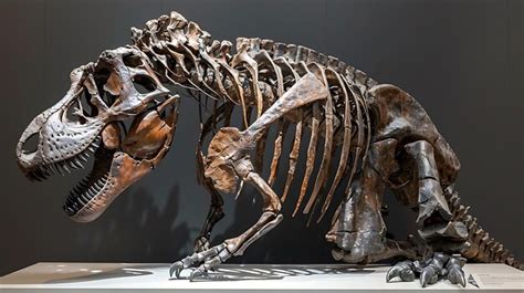 Premium Photo Dinosaur Fossil Tyrannosaurus Rex Found By Archaeologists