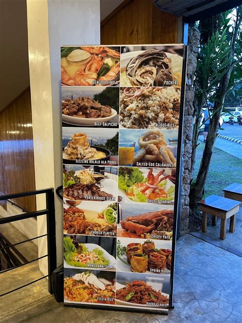 Menu At Top Of Cebu Restaurant Cebu City