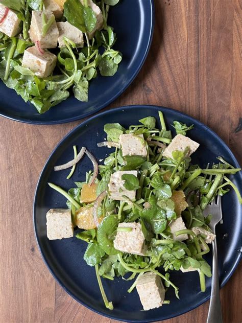 Hawaiian Tofu Watercress Salad Recipe Viet World Kitchen