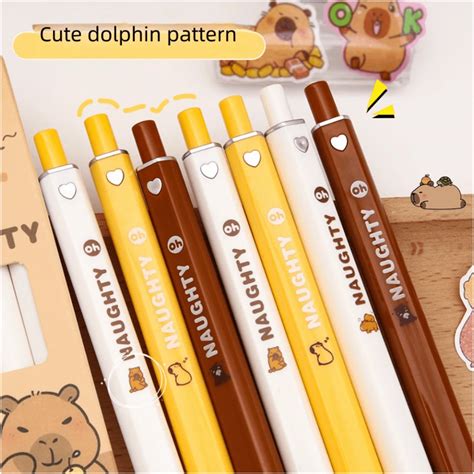 Set Set Pcs New Capybara St Head Square Cartoon Retractable