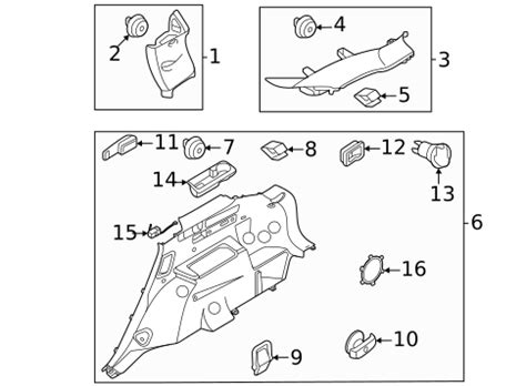 Interior Trim Quarter Panels For Kia Sorento Oem Parts Online