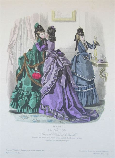 La Saison 1871 Victorian Fashion Vintage Fashion Fashion Illustration