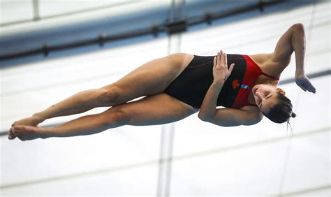 Pamela Ware wins 3m springboard bronze at the Diving World Cup in Wuhan