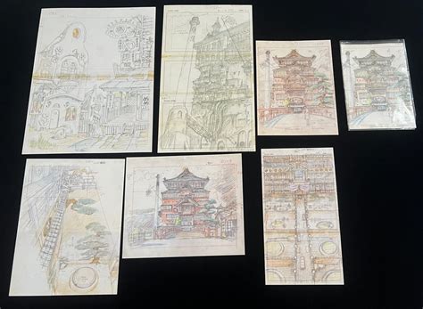 Spirited Away - 7 Architecture Insight - Anime Layout set - UV LIGHT ...