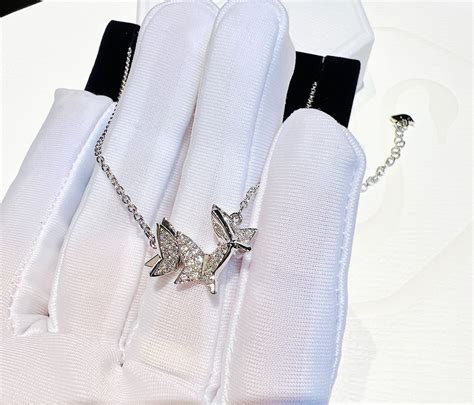 Dây Chuyền Swarovski Lilia Necklace Butterfly White Rhodium Plated