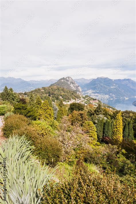 Lugano Stadt Luganersee See Lago Di Lugano San Salvatore