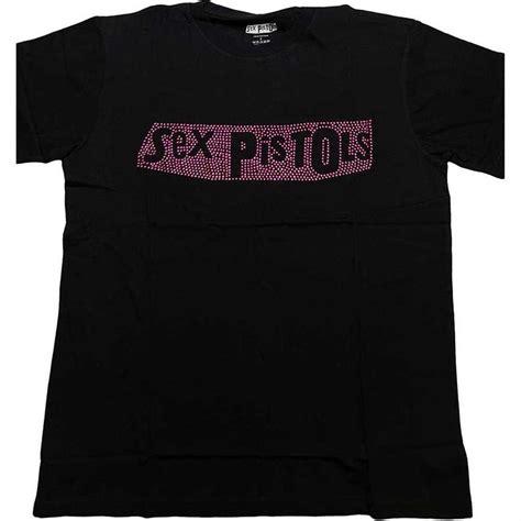 The Sex Pistols Unisex T Shirt Logo Diamante Inspire Uplift