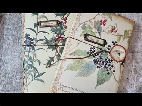 Flip Through Of Edith Holden Stacked Envelope Junk Journal Using A File