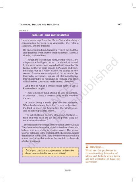 Ncert Book For Class 12 History Chapter 4 Thinkers Beliefs