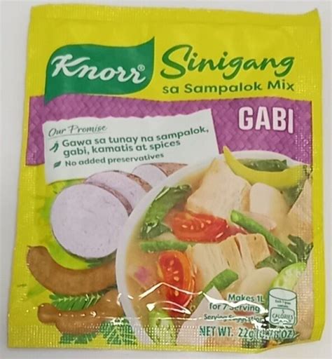 Knorr Sinigang Sa Sampaloc Mix With Gabi 6pk X 44g Tamarind Philippine Product For Sale Online