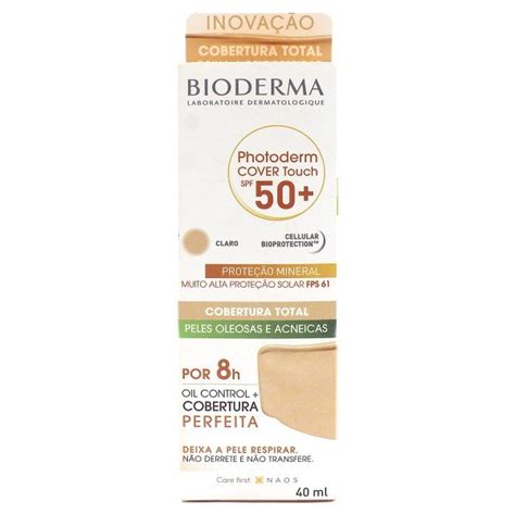 Photoderm Cover Touch Spf 50 Cor Claro Bioderma 40mL