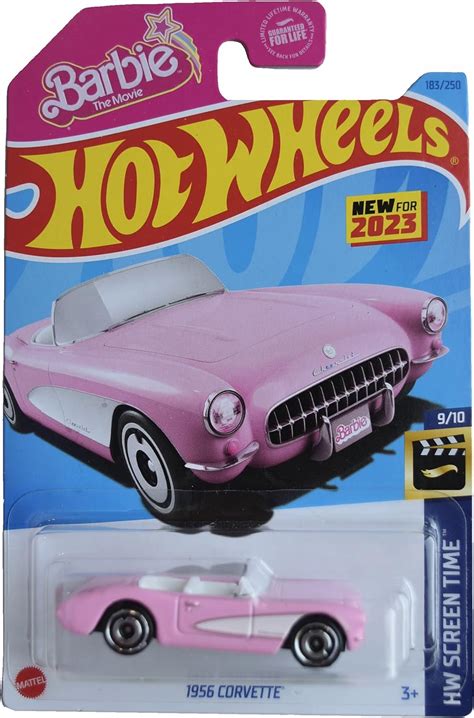 Hot Wheels Corvette Hw Screen Time Pink Barbie Movie Amazon Ca Toys