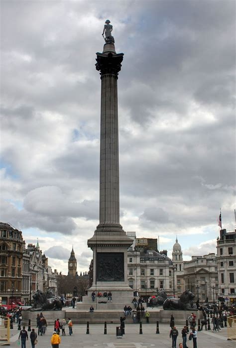 Nelson S Column In Trafalgar Square West End Of London Trafalgar