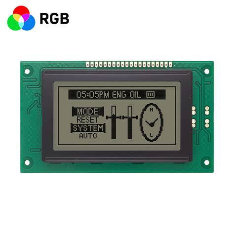 X Monochrome Graphic Lcd Module With Yellow Green Backlight