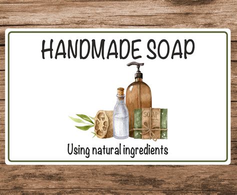 48 Handmade Soap Labelsstickers With Wording Handmade Soap Etsy