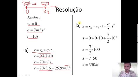 Movimento Retilíneo Uniformemente Variado Exercícios - NAZAEDU