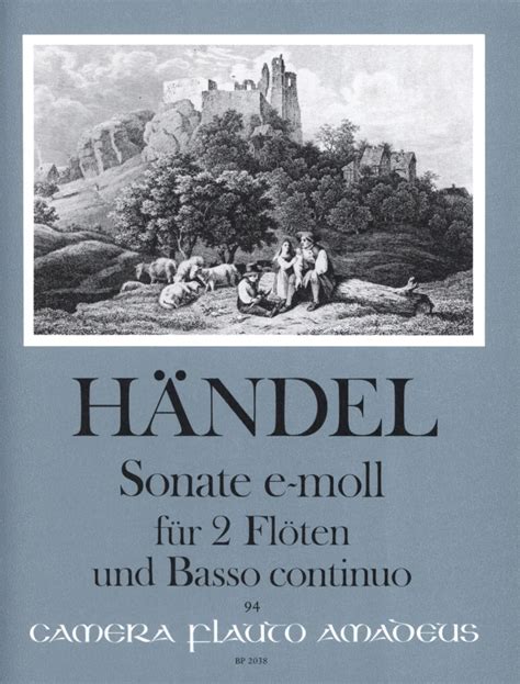 Sonate E Moll Von Georg Friedrich H Ndel Im Stretta Noten Shop Kaufen