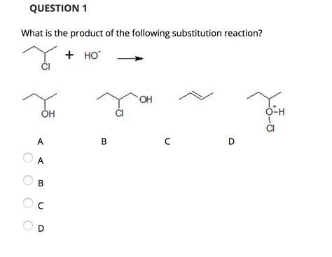 Solved Question What Is The Product Of The Following Chegg