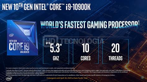 10th Gen Intel Core Desktop Processors Comet Lake-S Features, Specs and ...
