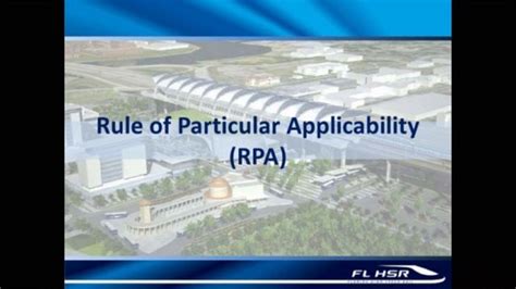 Rule Of Particular Applicability Rpa Regulatory Criteria On Vimeo