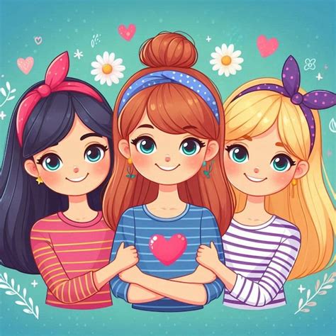 Ilustração Meninas - Ilustraçao Vetorial Meninas Imagens – Download Grátis no Freepik