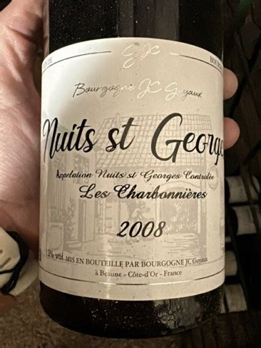 Jean Claude Guyaux Nuits Saint Georges Les Charbonni Res Vivino Us