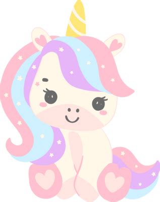 Unicornio Bebe PNG Para Descargar Gratis