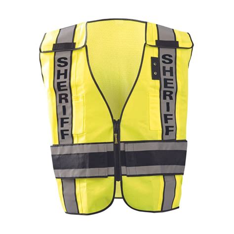 Occunomix Type P Class 2 High Vis Sheriff Mesh Back Public Safety Vest