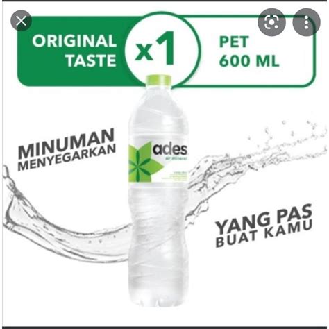 Jual Air Mineral Ades Ukuran Ml Shopee Indonesia