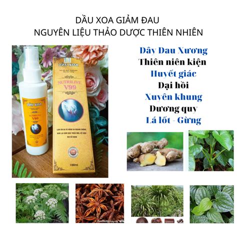 Dầu Xoa Bóp Nutrilive V99 100ml – DUOCGIA