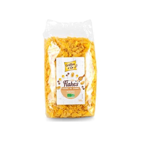 Corn flakes au sucre de canne maïs sirop de malt d orge sel BIO