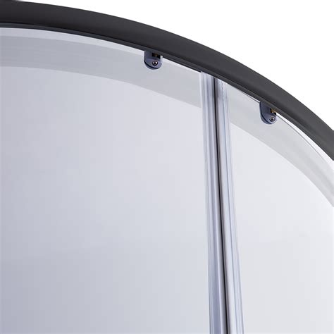 Rounded Sliding 6mm Curved Shower Screen With Base