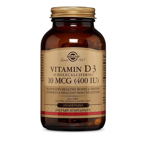 Solgar Vitamin D Cholecalciferol Mcg Iu Softgels