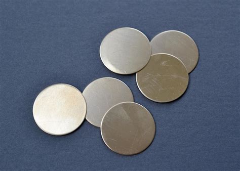 1 Inch Diameter Round Brass Discs Qty 6 Raw Brass Disk Etsy