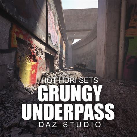 Hot HDRI Sets Grungy Underpass DAZ Studio By Dreamlight