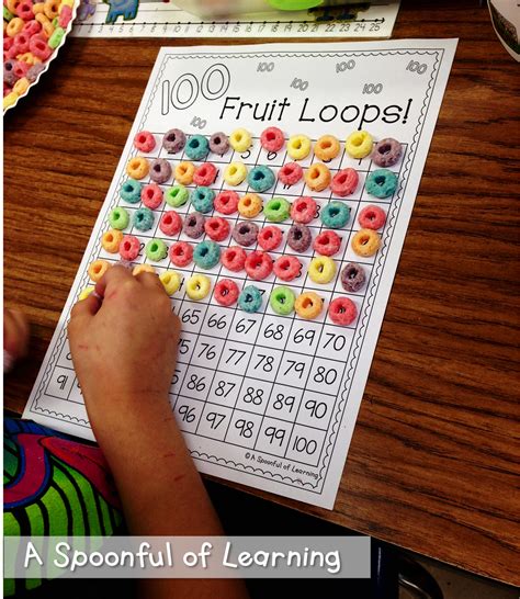 100th Day Of School Lets Count A Spoonful Of Learning Kindergarten