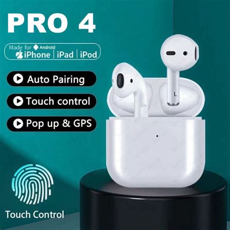 Inpods Pro 4 Wireless Bluetooth Earphones Hi Fi Stereo TWS Earbuds True