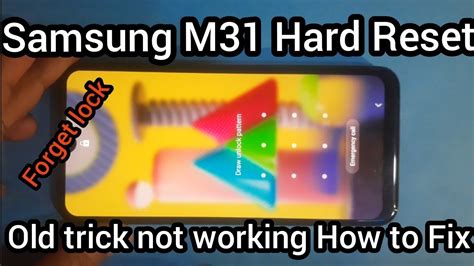 How To Hard Reset Samsung M Old Trick Not Work Howto Fixm Hard